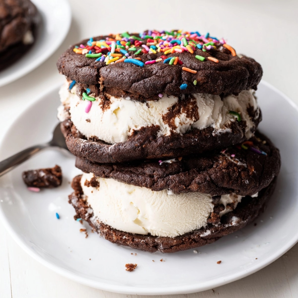 Homemade Ice Cream Sandwiches recipe: a delightful frozen dessert, ready for summer enjoyment.