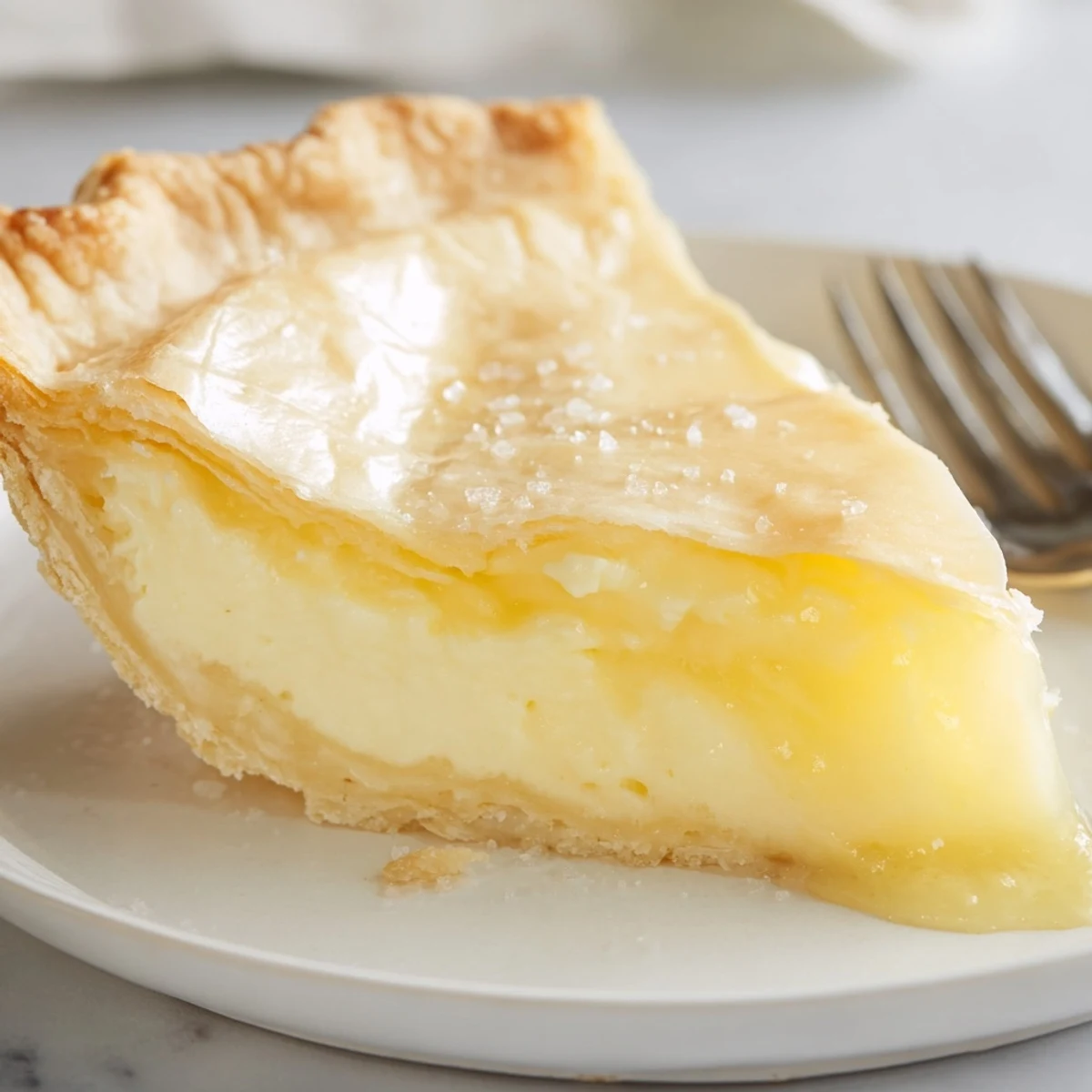 Delicate water pie topped with whipped cream and berries for a delightful touch.