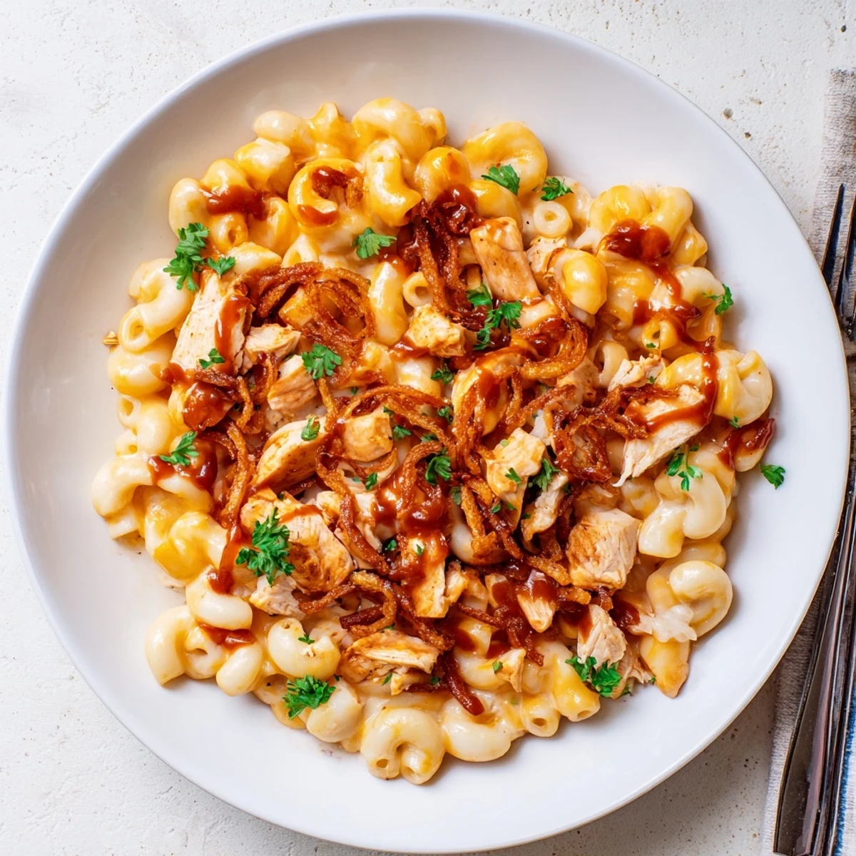 One-Pot Honey BBQ Chicken Mac