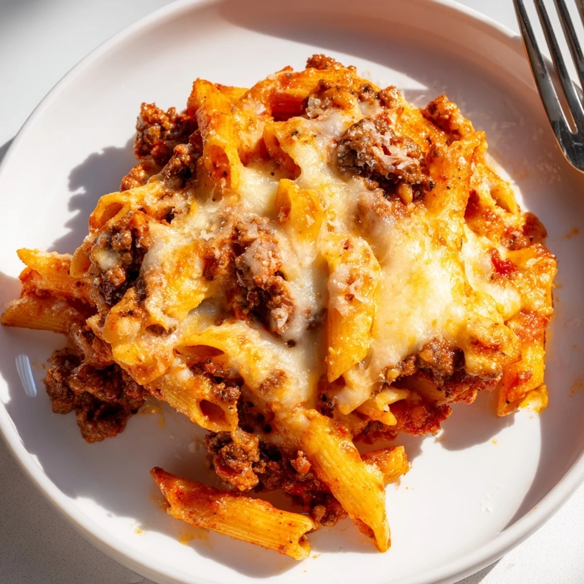 Cheesy Beef Penne Bake