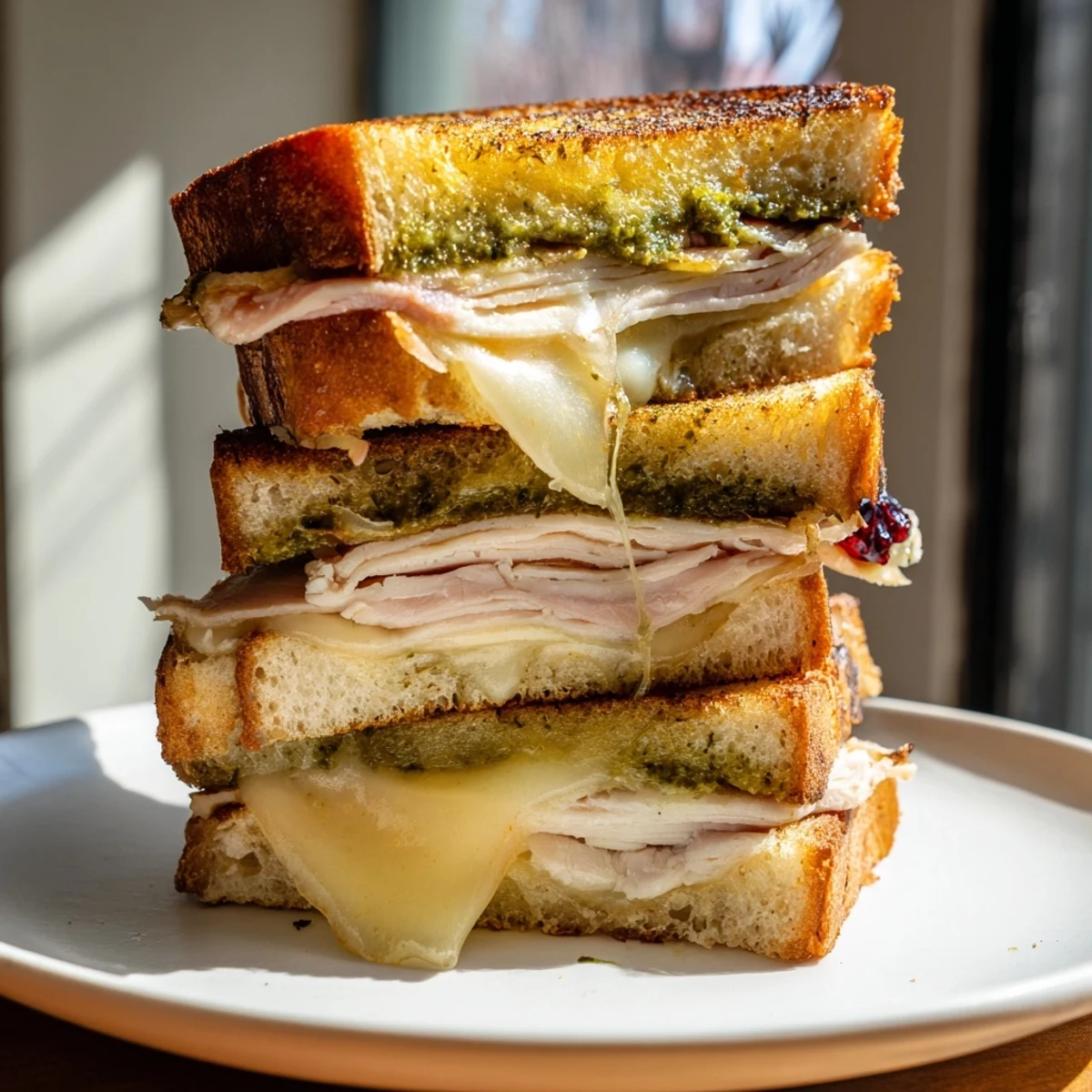 Pesto Cranberry Turkey Melt