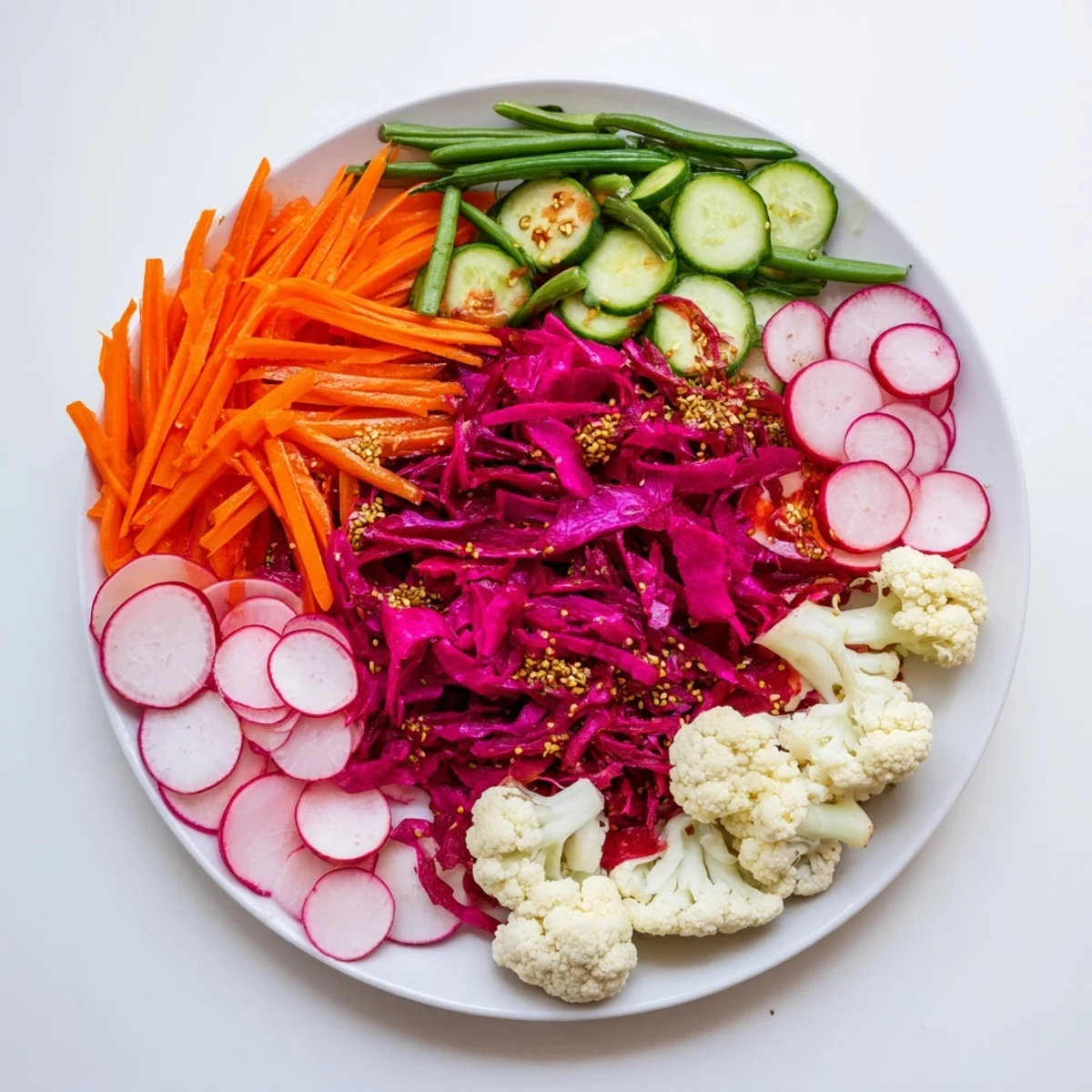 Vibrant The Pickled & Fermented Feast: a colorful medley of tangy vegetables ready for a delightful appetizer.