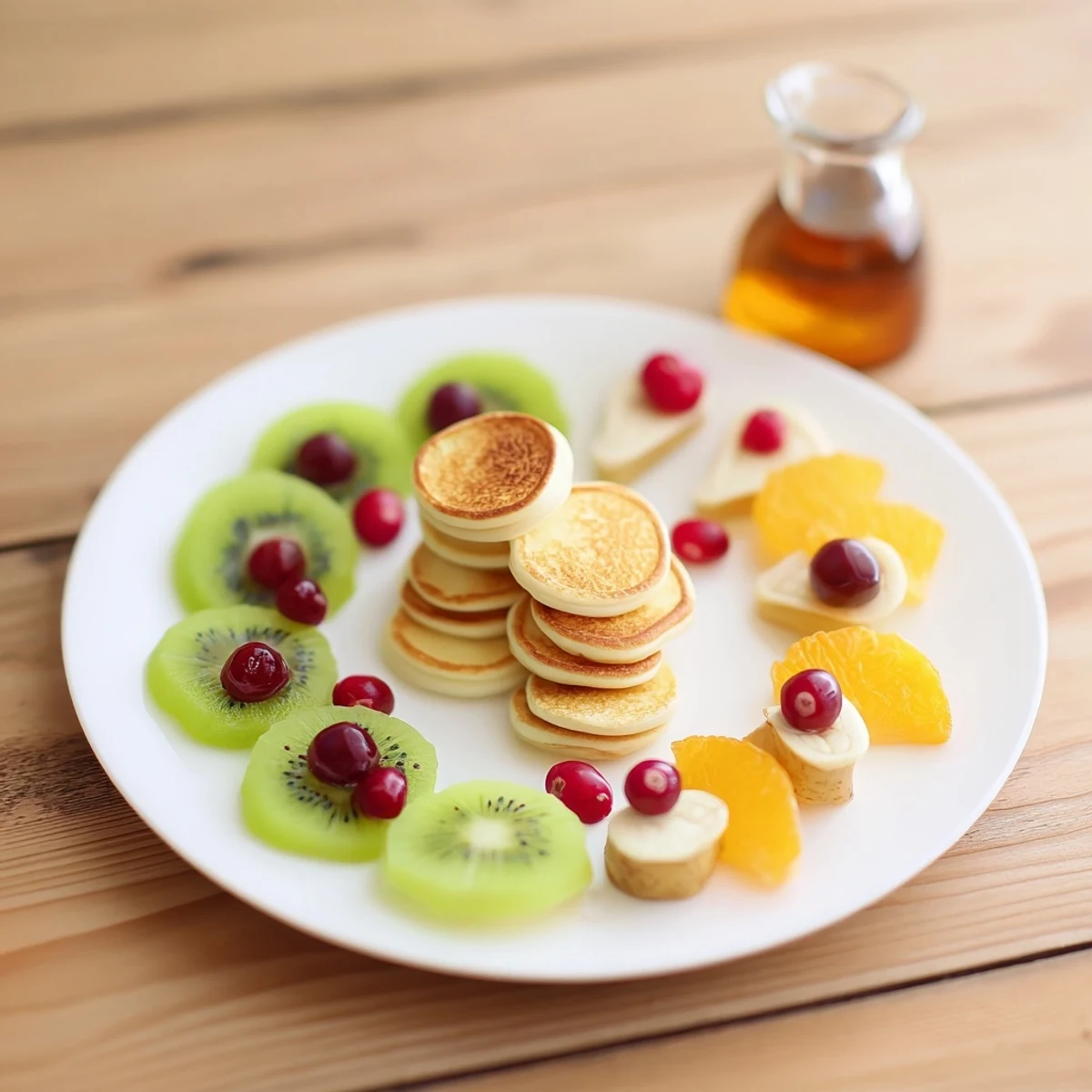 Breakfast Brunch Board Bliss with fluffy pancakes, golden scones, and fresh fruit, ready to enjoy.