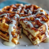 Cinnamon Roll Waffles