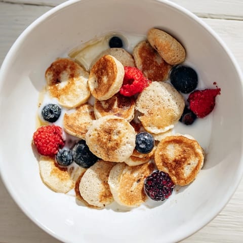 Mini Pancake Cereal Breakfast