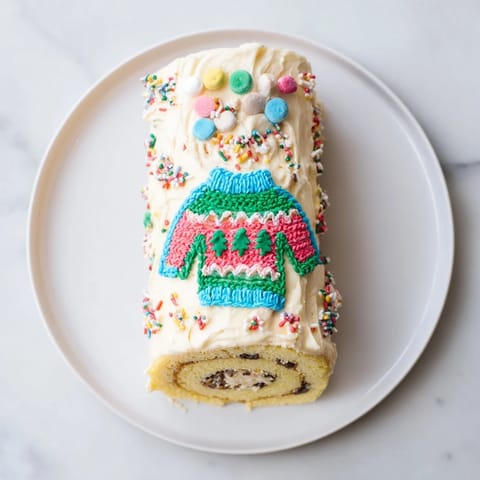 Ugly Sweater Cake Roll
