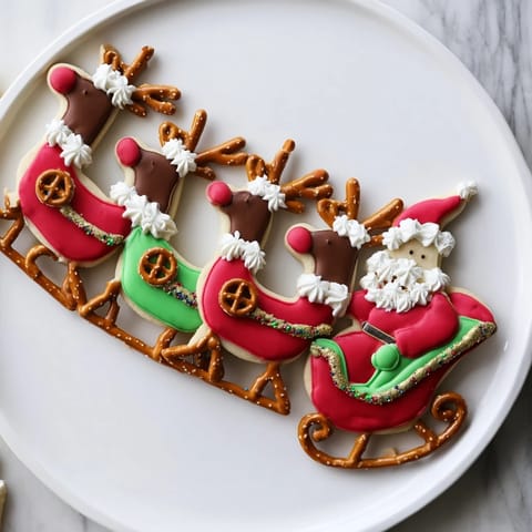Santa's Sleigh Cookie Display