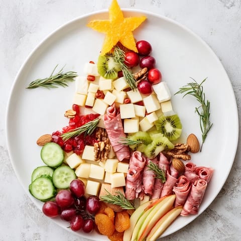 Festive Holiday Tree Platter