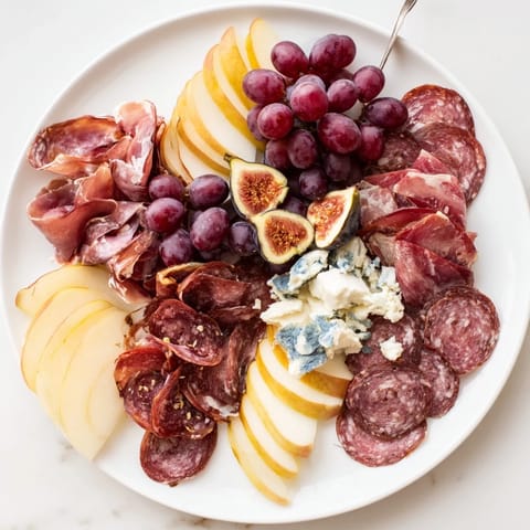 See the elegant arrangement of the Majestic Venison Charcuterie Platter: a feast of colors and textures for entertaining.