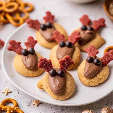 Santas Reindeer Cookie Platter