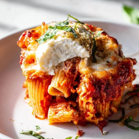 Baked Ziti Cups Cheese