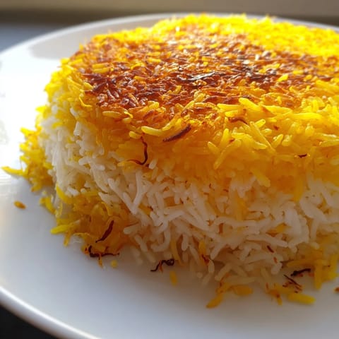 Persian Tahdig Golden Crust