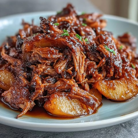 Honey Peach BBQ Pulled Pork