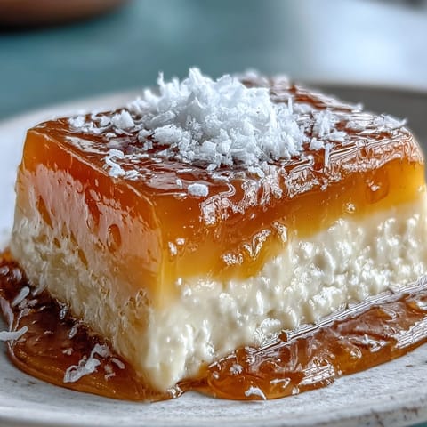 Vibrant Mango Agar-Agar Jelly Cubes with creamy coconut, a refreshing vegan dessert.