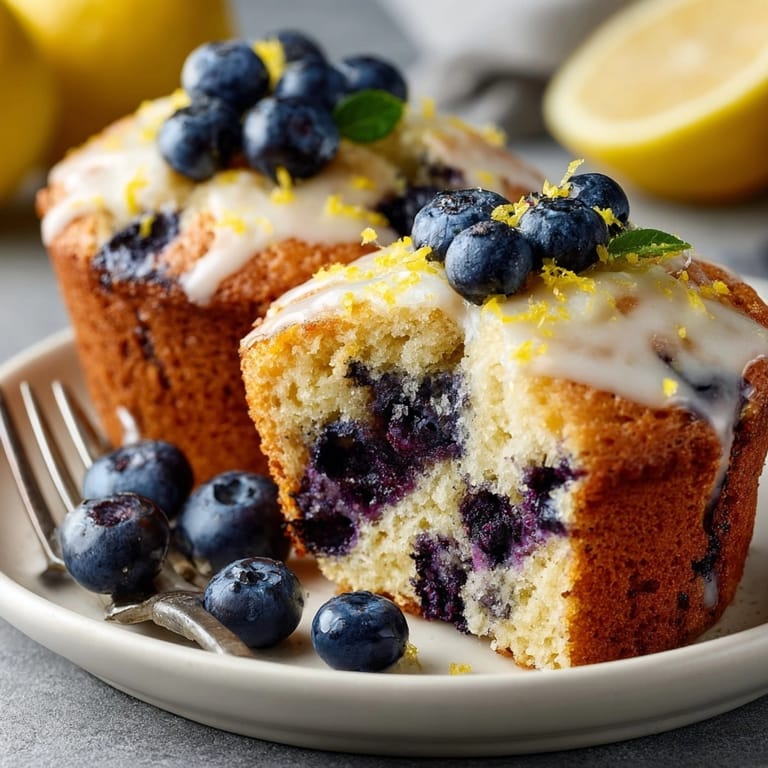 Homemade Lemon Blueberry Breakfast Muffins, a family favorite, perfect with coffee anytime.