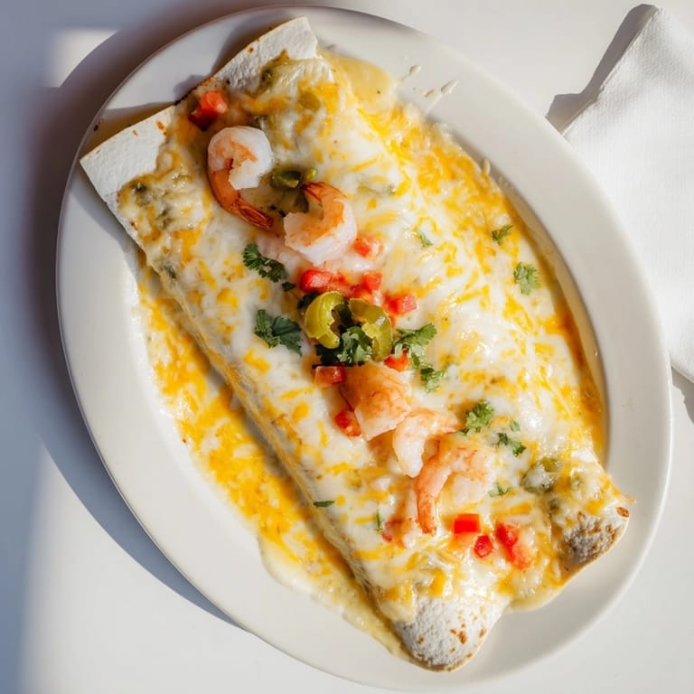 Imagine creamy, decadent Cheesy Garlic Shrimp Enchiladas, filled with tender shrimp and smothered in sauce.