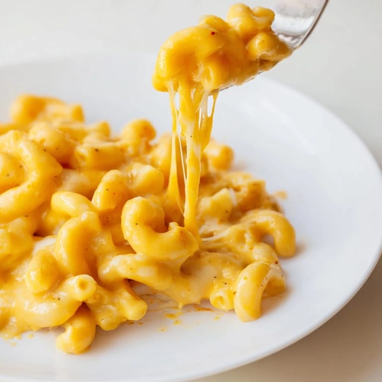 Imagine a bowl full of cozy One-Pot Butternut Squash Mac & Cheese, with a swirl of fresh herbs on top.