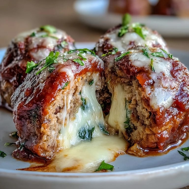 A skillet of Cheesy, Garlicky Meatballs With Marinara pairs with gluten-free pasta for a hearty Italian-inspired family dinner.