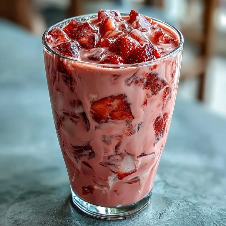 Bright açaí and strawberry flavors blend with coconut milk for a dreamy, Instagram-worthy pink beverage.