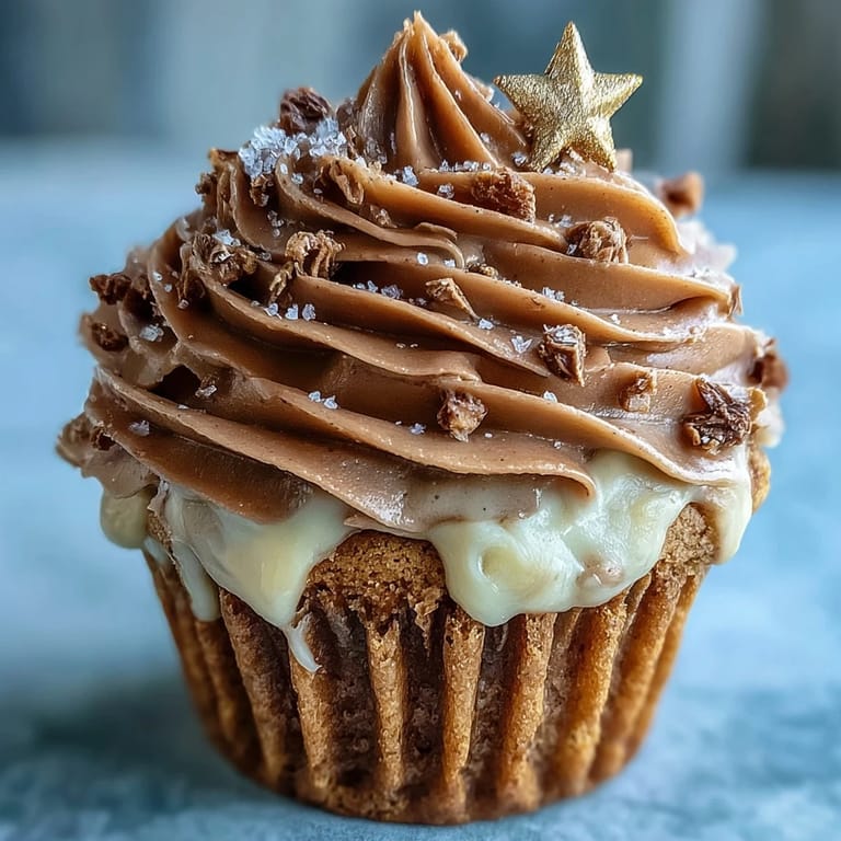 Visually appealing Taurus birthday cupcakes featuring a smooth swirls of artisanal terracotta buttercream.