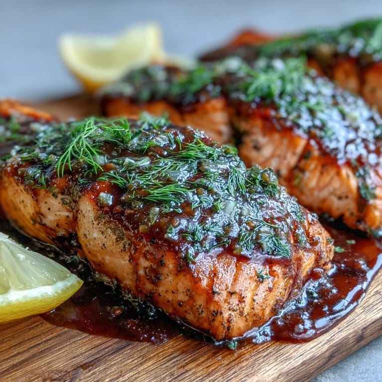 Smoky Cedar Plank Salmon recipe, beautifully glazed and ready for dinner.